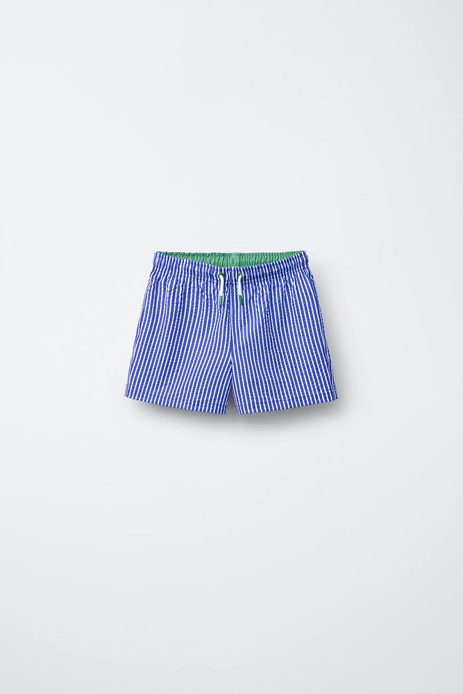 6-14 ANS/ SHORT DE BAIN EN SEERSUCKER