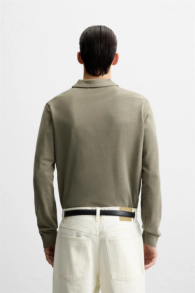 KNIT COTTON POLO SHIRT