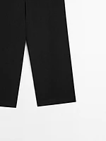 Pantalon avec ceinture large en lin - Limited Edition