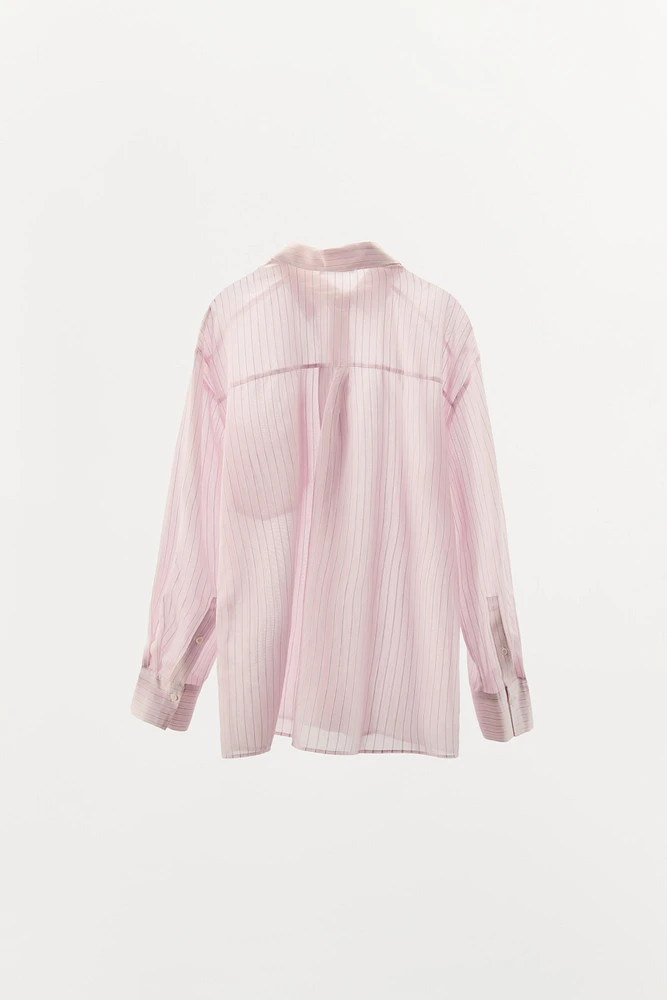 STRIPED PAJAMA SHIRT