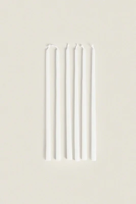 SET OF DECORATIVE CYLINDRICAL LONG TAPER CANDLES (SET OF