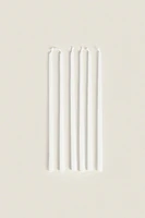 SET OF DECORATIVE CYLINDRICAL LONG TAPER CANDLES (SET OF