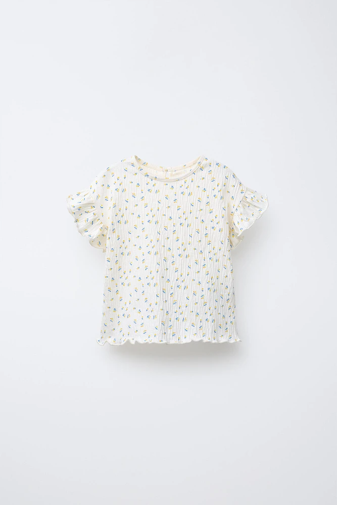 FLORAL PRINT T-SHIRT