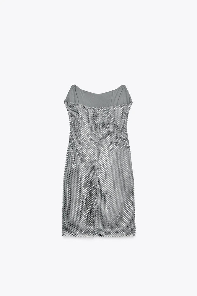 RHINESTONE SHORT DRESS
