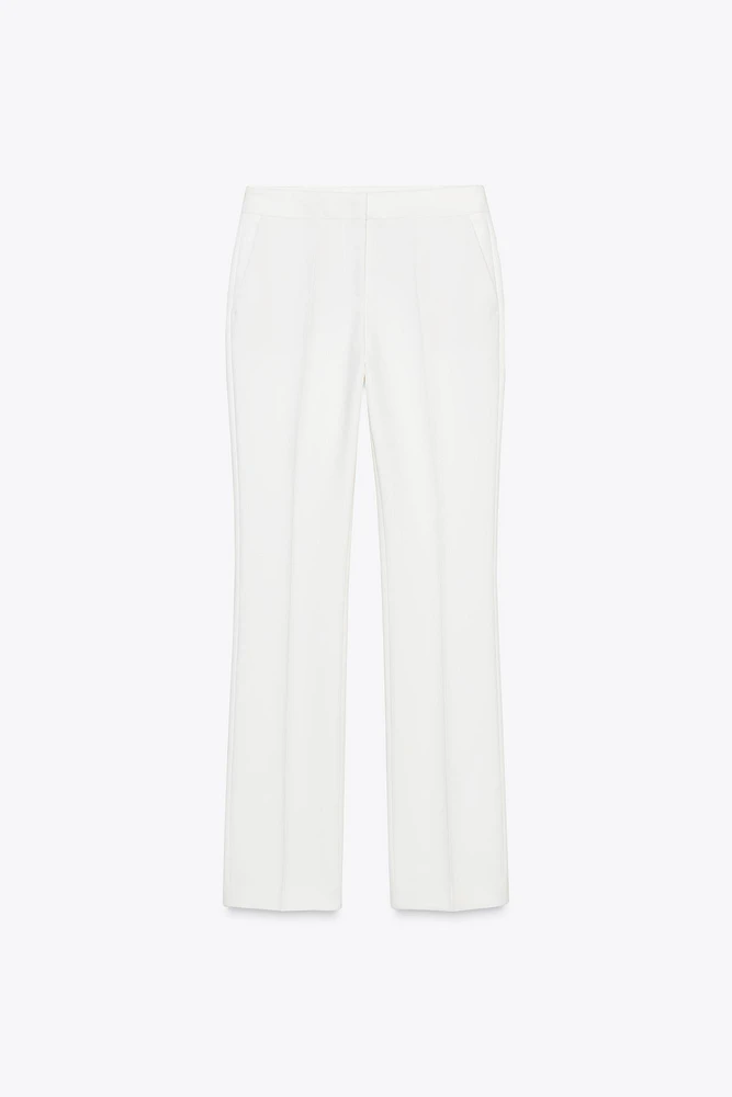 HIGH-WAISTED STRAIGHT LEG PANTS