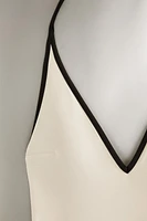 MAILLOT DE BAIN PLAGE BRETELLES CONTRASTANTES