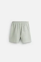 TEXTURED JOGGER SHORTS