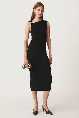 ROBE ASYMÉTRIQUE AJUSTÉE 50E ANNIVERSAIRE