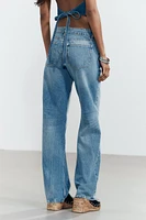 JEAN TRF WIDE LEG TAILLE BASSE