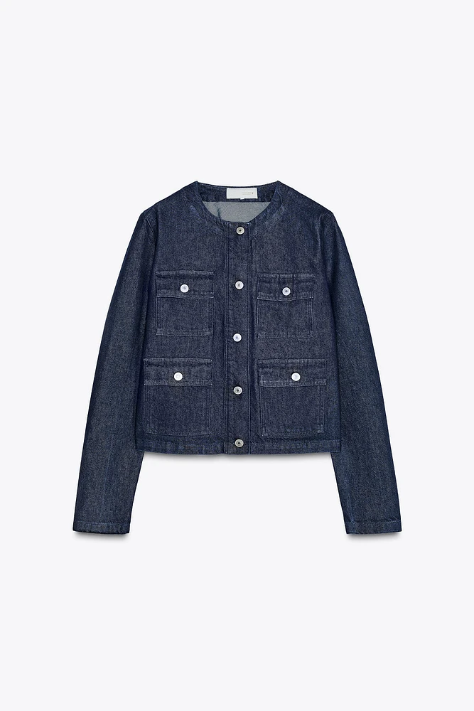 VESTE EN JEAN TRF À POCHES