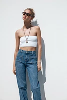 Z1975 HIGH-WAIST PATCH POCKET JEANS