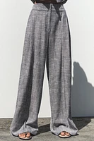 WIDE LEG LINEN PANTS