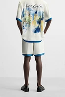PATTERNED SATIN EFFECT SHORTS