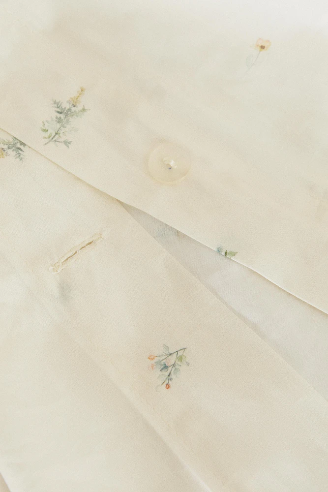 FLORAL PRINT DUVET COVER