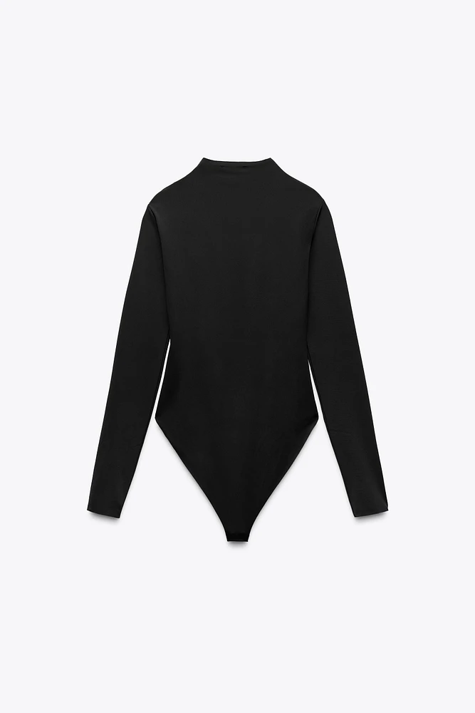PLEATED BODYSUIT