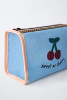 CHERRY TOILETRY BAG