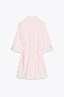 ROBE BRODÉE À EFFET GOMME