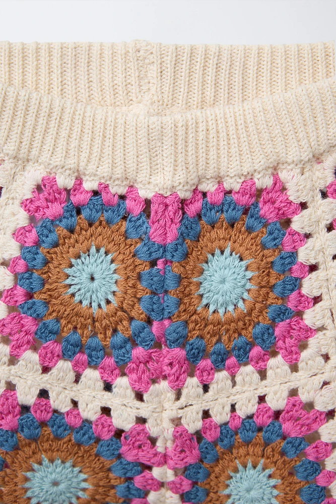 BERMUDA EN MAILLE CROCHET