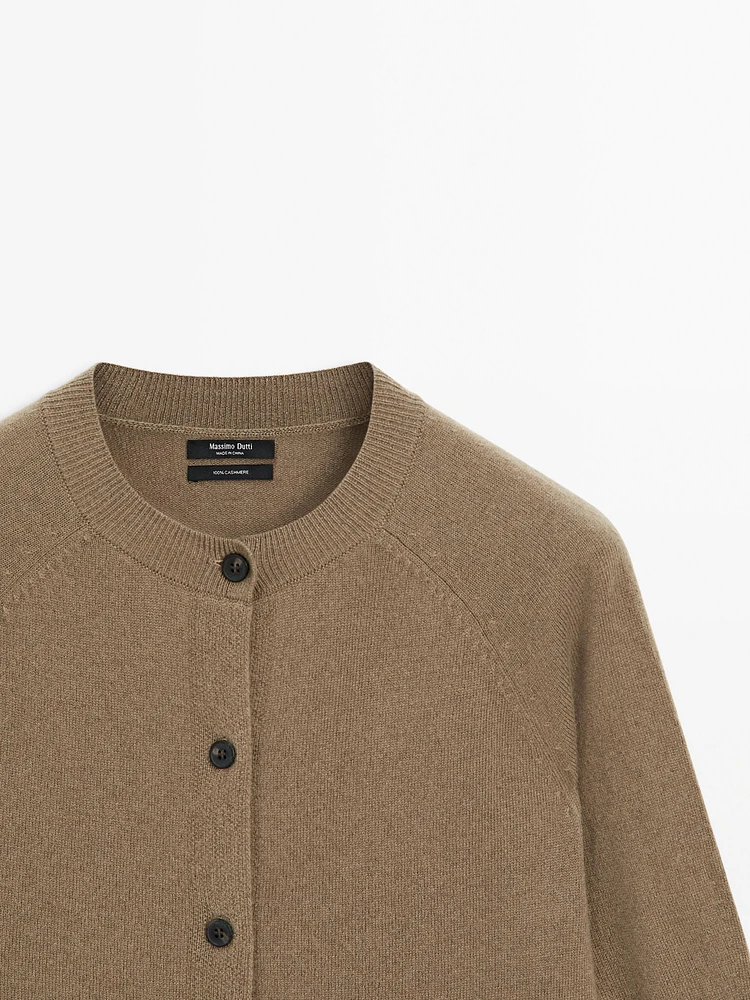 Cardigan manches longues 100 % cachemire