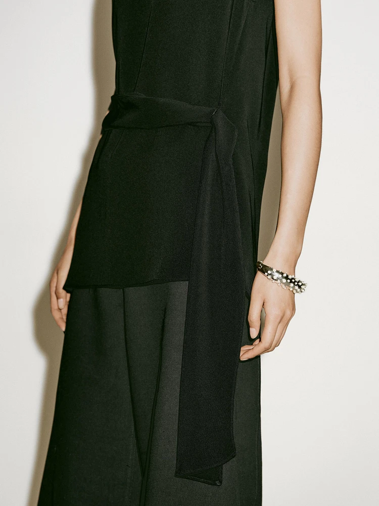 Crepe top with knot detail - Limited Edition