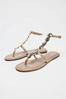 SANDALES PLATES FANTAISIE