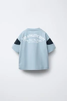 NYLON TEXT T-SHIRT