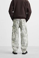 ABSTRACT PRINT CARPENTER PANTS