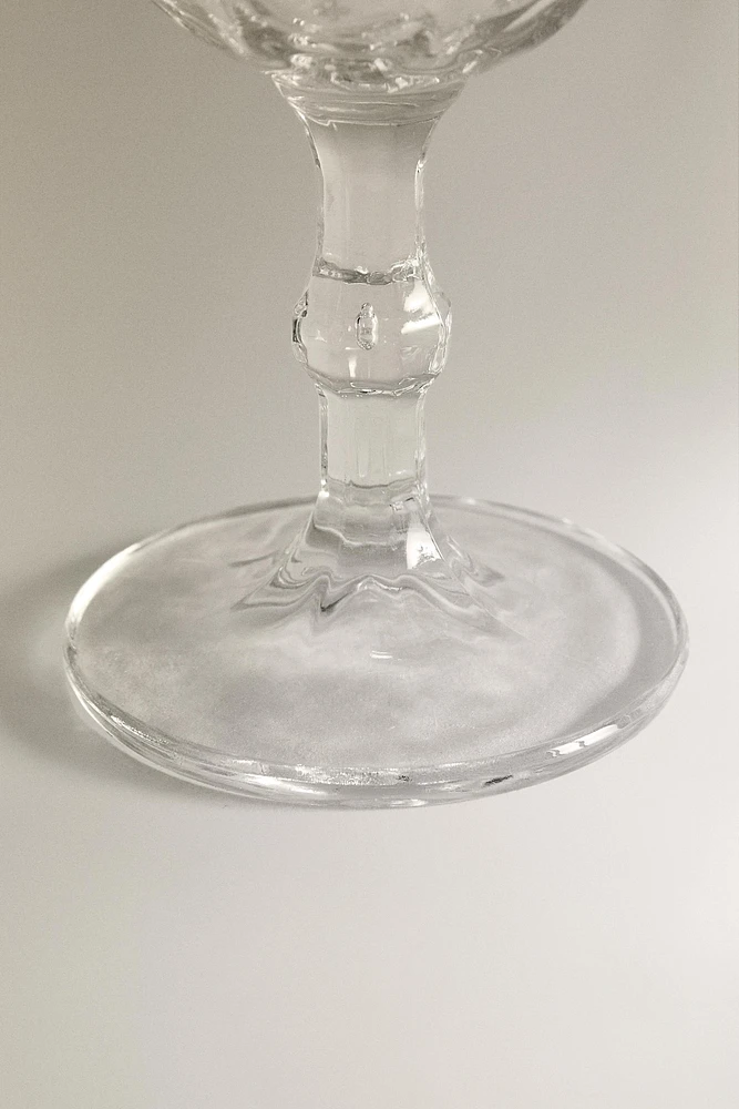 VERRE À VIN RECYCLABLE RELIEF