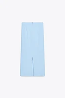 DRAPED MIDI SKIRT