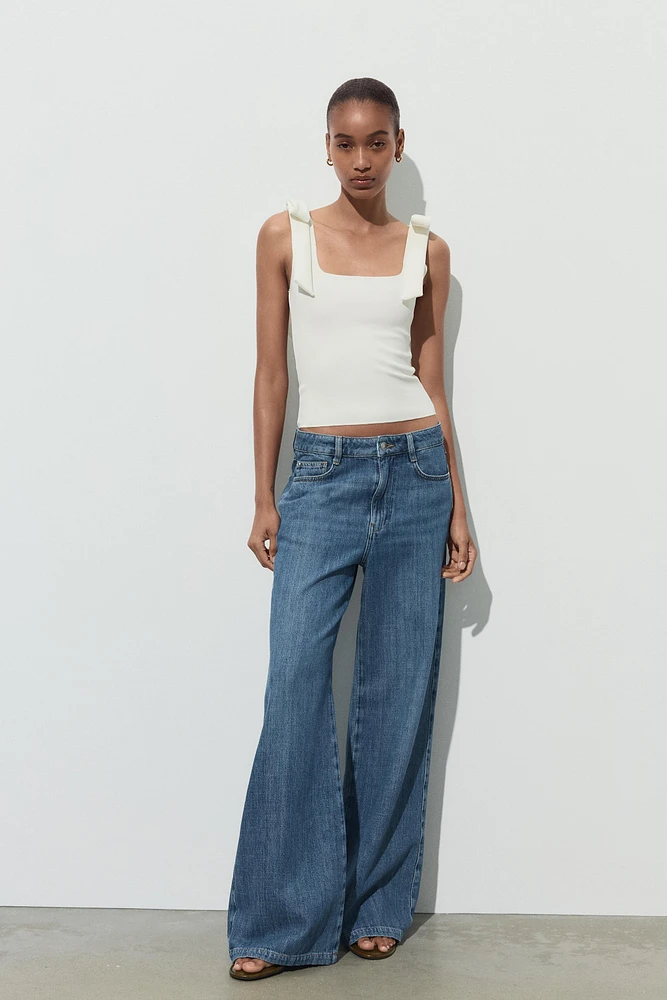 TOP LACETS STRETCH