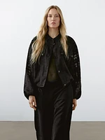 Linen blend trousers with elastic waistband