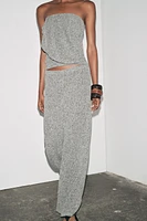 BOUCLÉ WIDE LEG PANTS