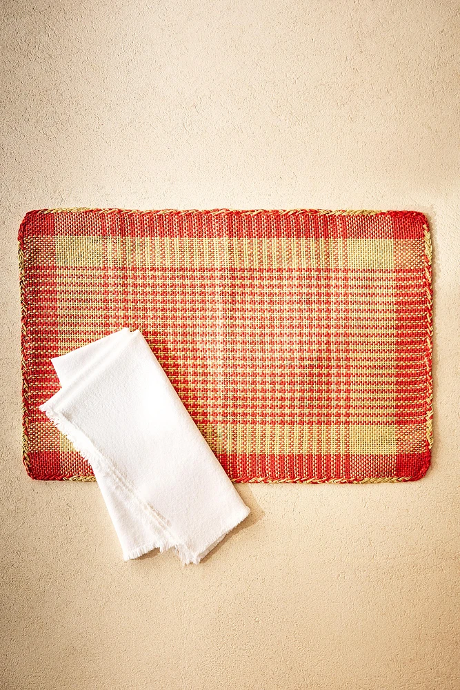 SET DE TABLE PAPIER CARREAUX
