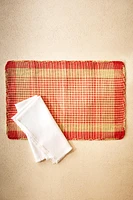 SET DE TABLE PAPIER CARREAUX