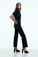 Z1975 DENIM STRAIGHT CUT JEANS WITH A HIGH WAIST