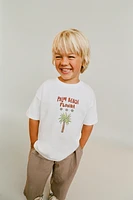 T-SHIRT IMPRIMÉ PALMIER