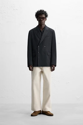 BLAZER CROISÉE 100 % LAINE