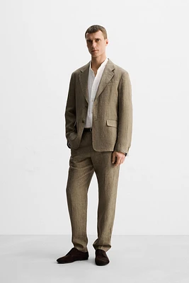 PANTALON DE COSTUME 100 % LIN ÉDITION LIMITÉE