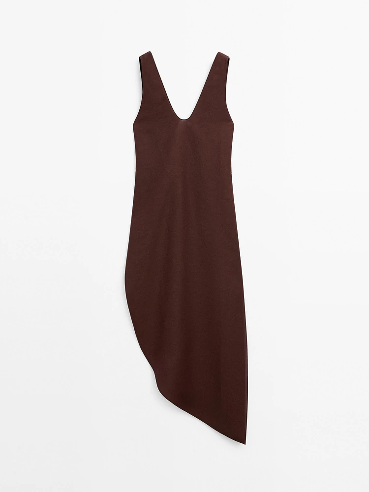 Robe midi asymétrique dans le bas - Limited Edition