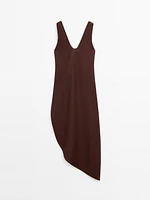 Robe midi asymétrique dans le bas - Limited Edition