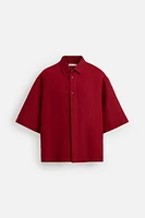 CHEMISE STRUCTURE COTON ET LIN