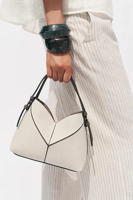 MINI SAC SHOPPER CANVAS CONTRASTE