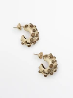 Droplet earrings with stones - Limited Edition