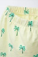 PALM TREE PRINT SHORTS