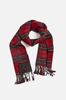 PLAID COMBINATION SCARF