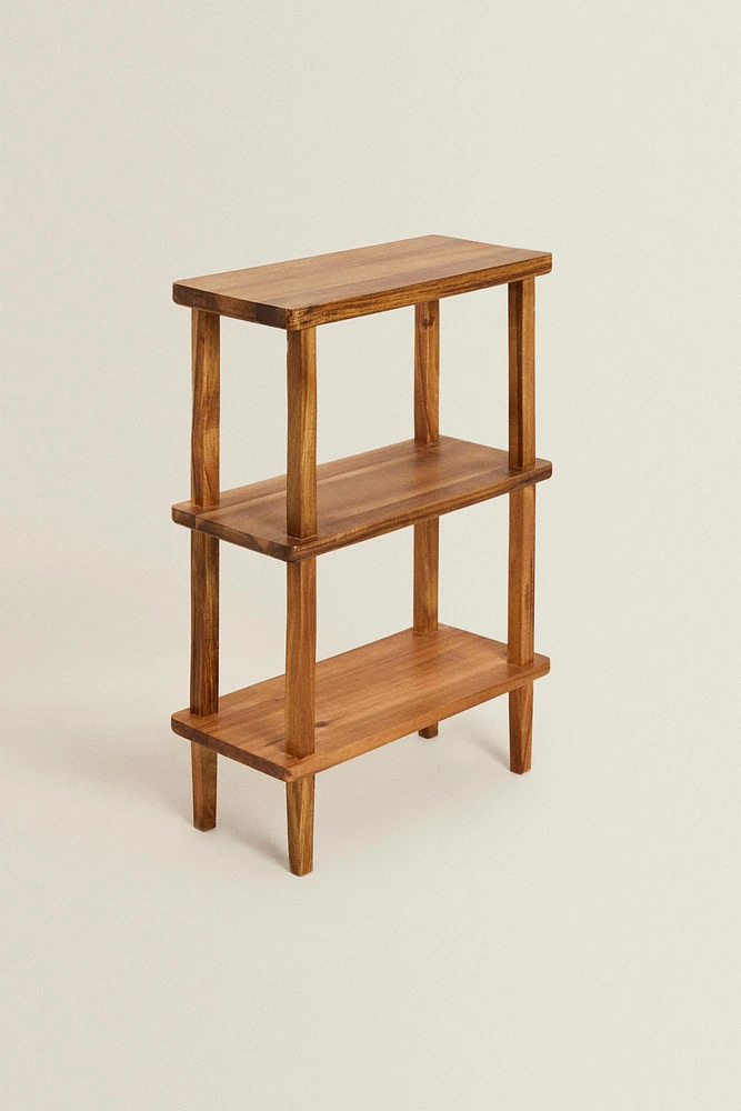 ACACIA WOOD SHELVING UNIT