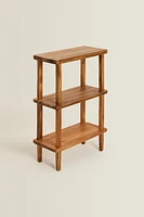 ACACIA WOOD SHELVING UNIT