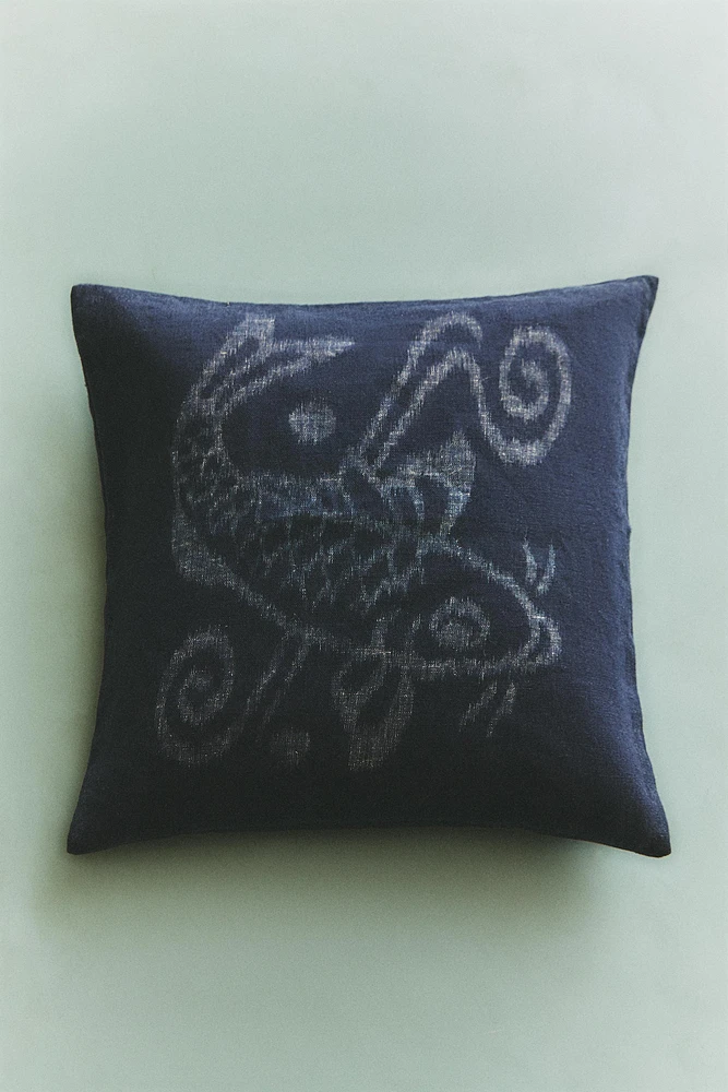 FISH THROW PILLOW COVER