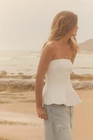TOP BUSTIER PÉPLUM