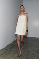 ZW COLLECTION EMBROIDERED LINEN DRESS